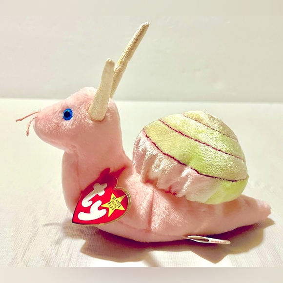 Snail Retired 1999 Ty “Swirly” Beanie Baby Plush Stuffed Animal Collectable Rare - Picture 1 of 14